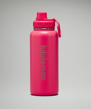 Lululemon Back to Life Sport Bottle 32oz Wasserflaschen Damen Rot | 2875MLIJA