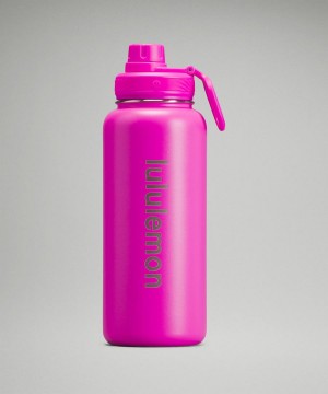 Lululemon Back to Life Sport Bottle 32oz Wasserflaschen Damen Rosa | 8031HLRDX