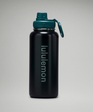 Lululemon Back to Life Sport Bottle 32oz Shine Wasserflaschen Herren Türkis | 5367ANSFQ