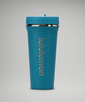 Lululemon Back to Life Tumbler 24oz Wasserflaschen Damen Blau | 1352PFEXV