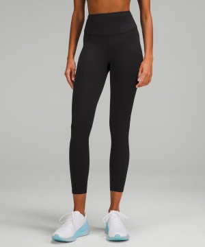 Lululemon Base Pace High-Rise 25" Leggings Damen Schwarz | 9325BQHXV