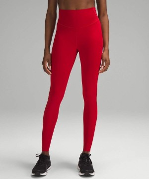 Lululemon Base Pace High-Rise 28" Leggings Damen Dunkelrot | 0561UHEGF