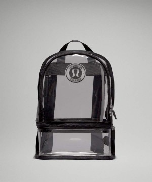 Lululemon Clear Mini 10L Logo Rucksäcke Damen Schwarz | 1768AEGYK