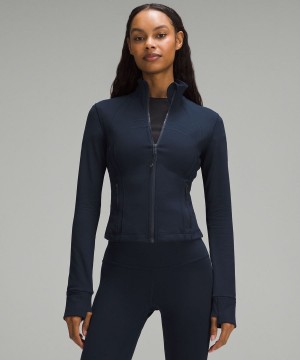 Lululemon Cropped Nulu Define Jacke Damen Navy | 8047KAHNZ