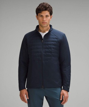 Lululemon Down for It All Jacken Herren Navy | 7403ZRUKP