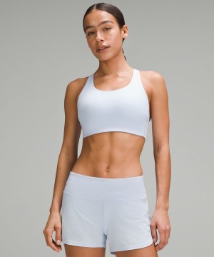 Lululemon Energy Bra High Support, B–DDD Cups Sport BH Damen Weiß | 8236YKJZF