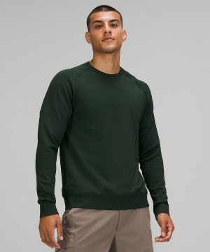 Lululemon Engineered Warmth Long-Sleeve Crew Pullover Herren Grün Grün | 4051NVIYK