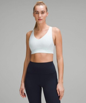 Lululemon Envital Bra Medium Support B/C Cup Sport BH Damen Blau | 9650XYKOI