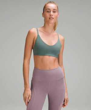 Lululemon Everlux with Mesh Train Bra B/C Cup Sport BH Damen Dunkelgrün | 6843SFVAW