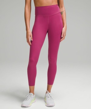 Lululemon Fast and Free High-Rise 25” Pockets Updated Leggings Damen Lila | 3290IPCBR