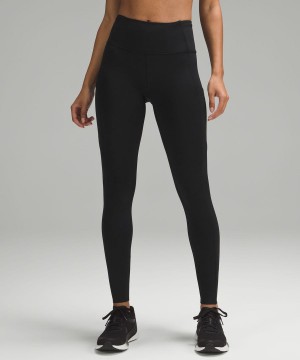 Lululemon Fast and Free High-Rise 28" Leggings Damen Schwarz | 8629DVNAS