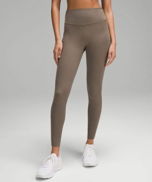 Lululemon Fast and Free High-Rise 28” Pockets Updated Leggings Damen Grau | 8417WIEOV