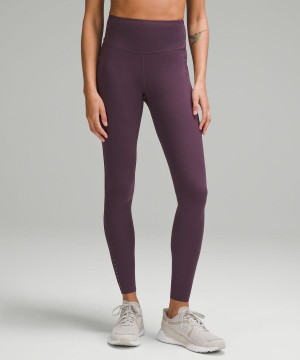 Lululemon Fast and Free High-Rise 28” Pockets Updated Leggings Damen Lila | 1978XWYVN