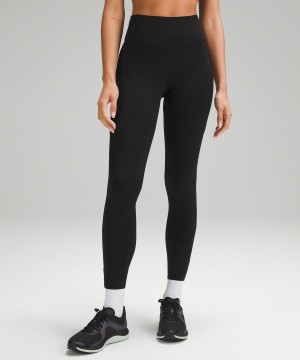 Lululemon Fast and Free High-Rise 28” Pockets Updated Leggings Damen Schwarz | 2091FNTVW