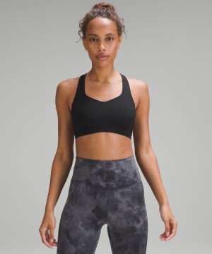 Lululemon Free to Be Serene Bra Light Support, C/D Cup Sport BH Damen Schwarz | 3502FOBKS