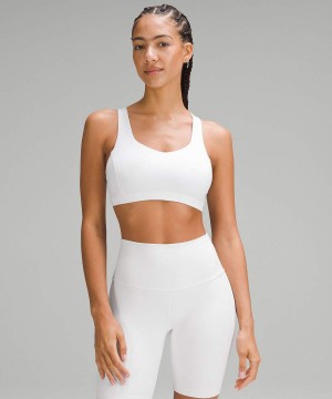 Lululemon Free to Be Serene Bra Light Support, C/D Cup Sport BH Damen Weiß | 0253RKOLV