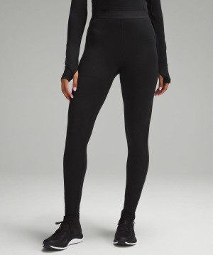 Lululemon High-Rise Base Layer 28" Leggings Damen Schwarz | 0725PQYVT