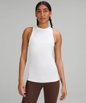 Lululemon Hold Tight Tanktop Damen Weiß | 9261FZNEL