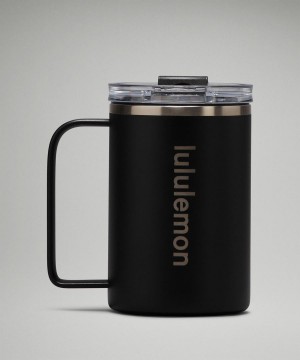 Lululemon Insulated Mug 12oz Wasserflaschen Herren Schwarz | 3251HJEDU