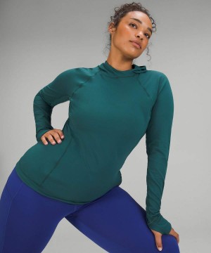 Lululemon It's Rulu Long-Sleeve Hoodie Damen Grün | 4237UBYCT