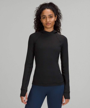 Lululemon It's Rulu Long-Sleeve Hoodie Damen Schwarz | 5687IUGRL