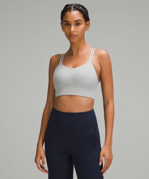 Lululemon Like a Cloud Longline Bra Light Support, B/C Cup Sport BH Damen Silber | 0915EFDUL