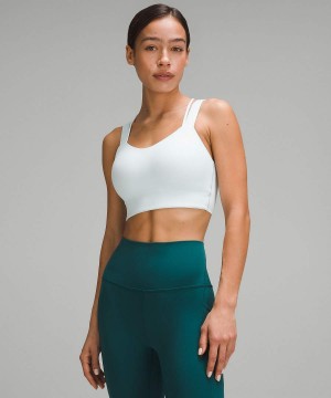 Lululemon Like a Cloud Longline Bra Light Support, D/DD Cup Sport BH Damen Blau | 4938LXVAW