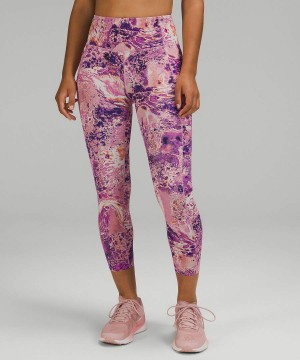 Lululemon Limited Edition Fast and Free High-Rise Tight 25" Leggings Damen Rosa Mehrfarbig | 3896AENZG