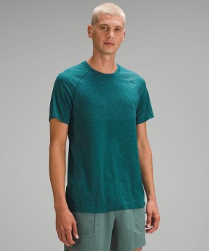 Lululemon Metal Vent Tech Kurzes-Sleeve T-shirts Herren Türkis | 3172XMIYU