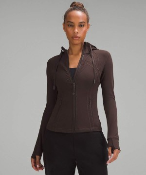 Lululemon Mit Kapuze Nulu Define Jacke Damen Schokolade | 0375VFSTR