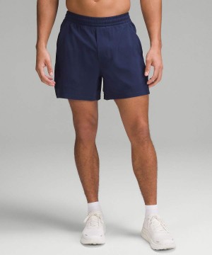 Lululemon Pace Breaker Gefütterte 5" Kurze Hose Herren Navy | 5073VURAI