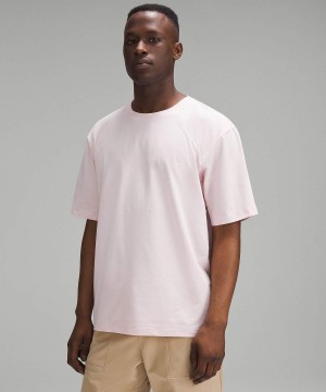 Lululemon Pique Oversized T-shirts Herren Rosa | 2068QPWVG