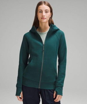 Lululemon Scuba Full-Zip Hoodie Damen Türkis | 3512DMHJI