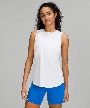 Lululemon Sculpt Back Vent Tanktop Damen Weiß | 9807KVUND