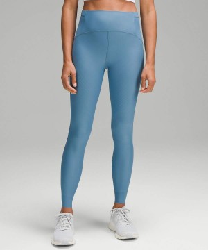 Lululemon SenseKnit High-Rise 28" Lauf Leggings Damen Blau | 2097JGCBH