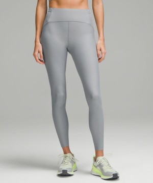 Lululemon SenseKnit Lauf High-Rise 28" Leggings Damen Grau | 7941BJRYL