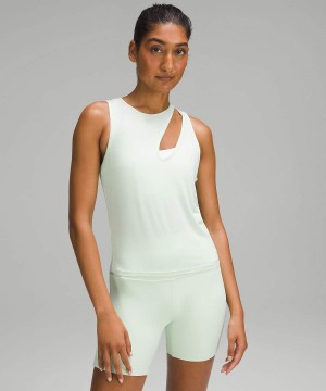 Lululemon Shoulder Cut-Out Yoga Tanktop Damen Grün | 8023WAHFJ