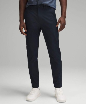 Lululemon Slim-Tapered Twill Hose Herren Navy | 3160WKCUO