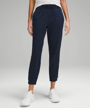 Lululemon Soft Jersey Klassische-Fit Mid-Rise Jogginghose Damen Navy | 7620MEGFT