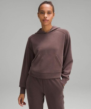 Lululemon Softstreme Hoodie Damen Schokolade | 6245YULSZ