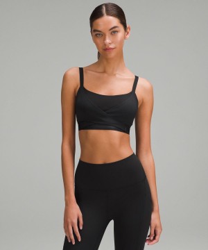 Lululemon Super-Soft Adjustable Recovery Bra Light Support, B-D Cups Sport BH Damen Schwarz | 0891NOWFA