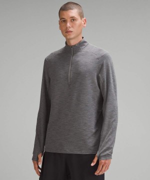 Lululemon Surge Warm Half Zip Sweatshirts Herren Grau | 2793YFJXI