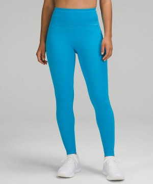 Lululemon Swift Speed High-Rise 28" Leggings Damen Türkis | 8614IBDKN