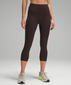 Lululemon Swift Speed High-Rise Crop 21" Leggings Damen Schokolade | 6853NOCUE