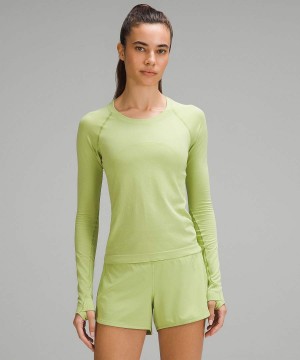 Lululemon Swiftly Tech 2.0 Race Length Langarmhemd Damen Grün Grün | 5173SEYNH