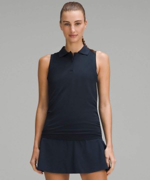 Lululemon Swiftly Tech Ärmellose Polo Shirts Damen Navy Navy | 5213NTHOS