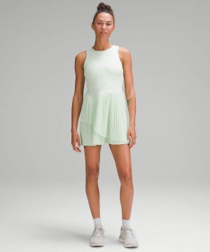 Lululemon Tiered Pleats Tennis Kleid Damen Grün | 0627BYZGX