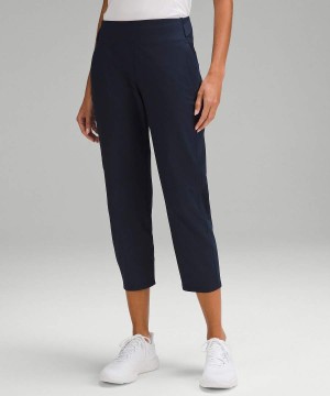 Lululemon Warpstreme Multi-Pocket Mid-Rise Cropped 24" Golf Hose Damen Navy | 8721YXNSL