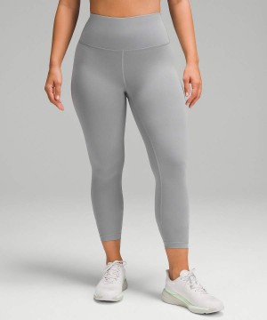 Lululemon Wunder Train Contour Fit High-Rise 25" Leggings Damen Grau | 3512FSQLA