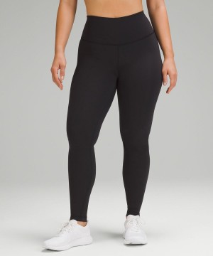 Lululemon Wunder Train Contour Fit High-Rise 28" Leggings Damen Schwarz | 9263TRNHV